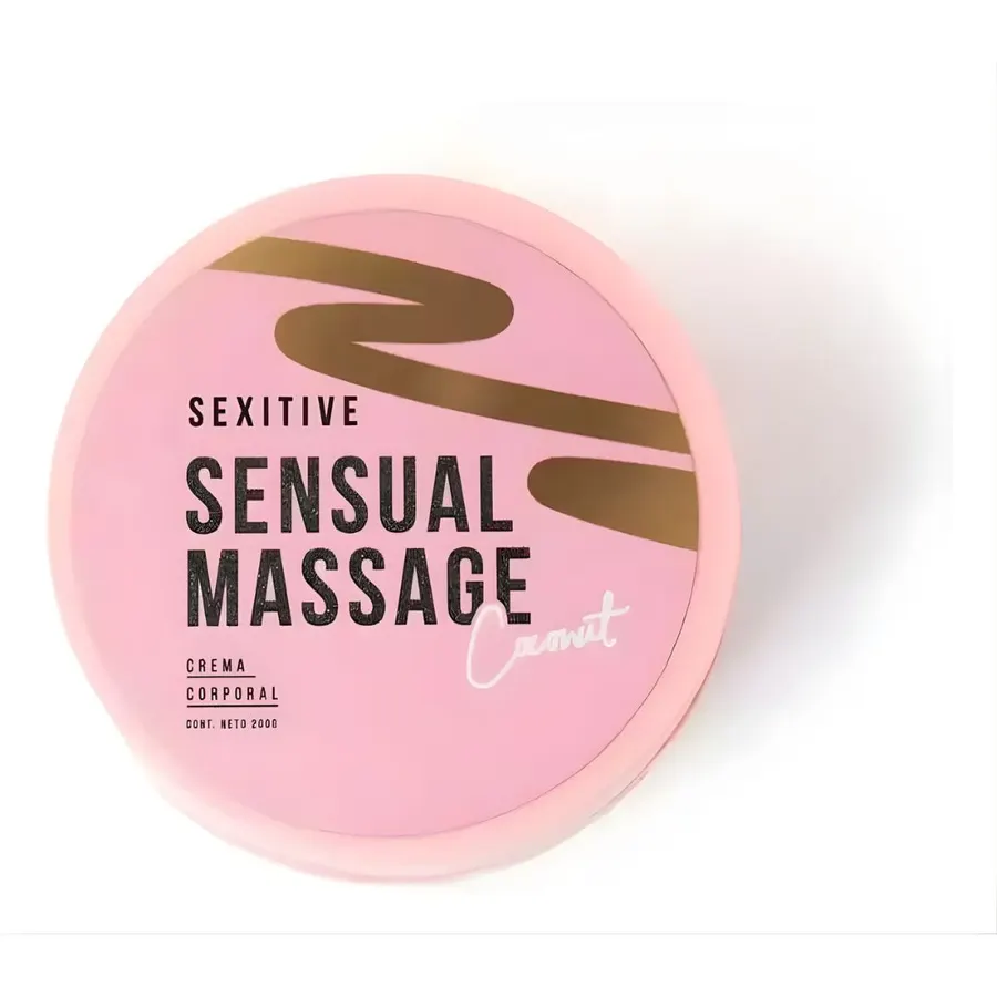 SENSUAL MASSAGE COCONUT | Crema de Masaje Corporal (200g)