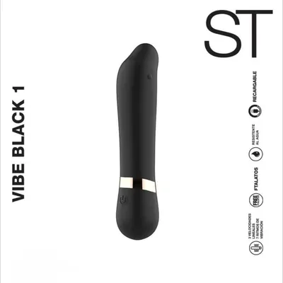 BULLET BLACK 1 | Estimulador de Contacto Angulado
