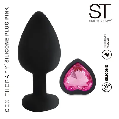 PLUG SILICONE JEWEL MEDIUM | Dilatador de Silicona con Gema